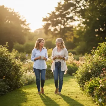 Lotgenoten met de ziekte van Sjögren wandelen samen in de natuur en wisselen ervaringen uit over leven met een auto-immuunziekte. Lotgenoten met de ziekte van Sjögren wandelen samen in de natuur en wisselen ervaringen uit over leven met een auto-immuunziekte.