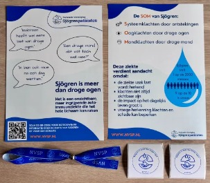 Promotie materiaal 23 juli wereld Sjogrendag